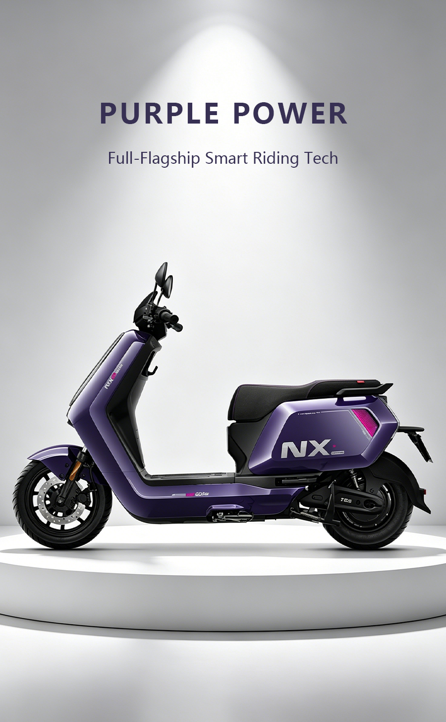 QuHe "Phantom Purple" Flagship High-Power Electric Scooter